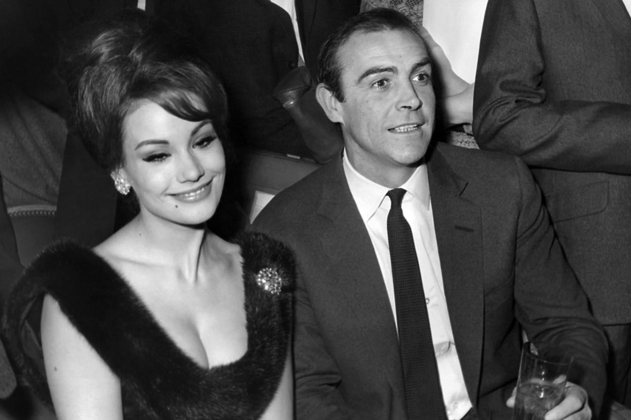 Claudine Auger pictured alongside Sean Connery in 1965 (AFP via Getty Images)