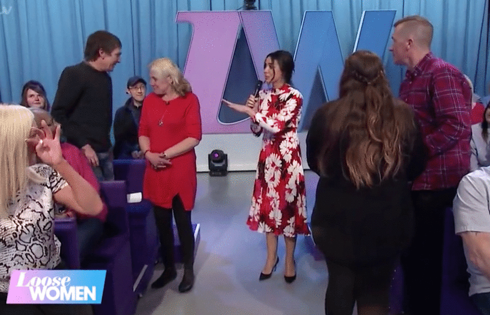 The camera wasn’t too sure which proposal to focus on… Source: ITV