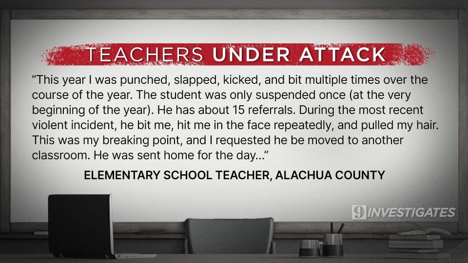 9 Investigates gathered comments from teachers across Central Florida.