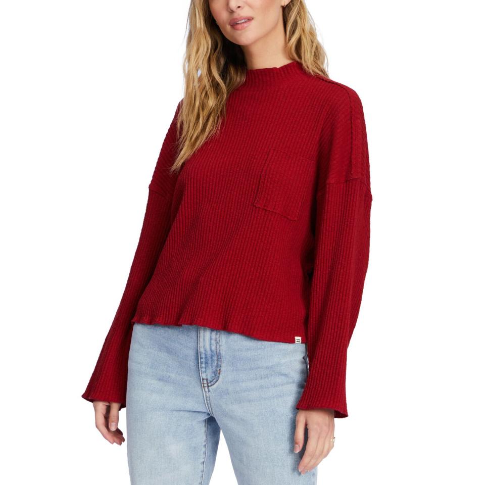 BILLABONG Saturday Ribbed Stretch Cotton Sweater