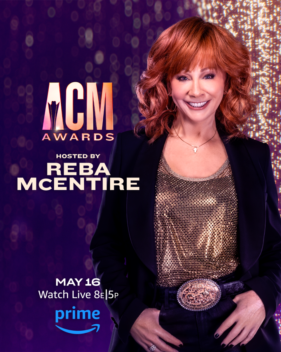 Reba McEntire hosts the 59th ACM Awards show, which is streaming live on May 16 at 7 p.m. CT on Amazon's Prime Video.