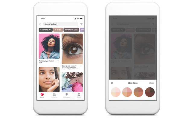 Last April, Pinterest began testing a search feature that allows users to