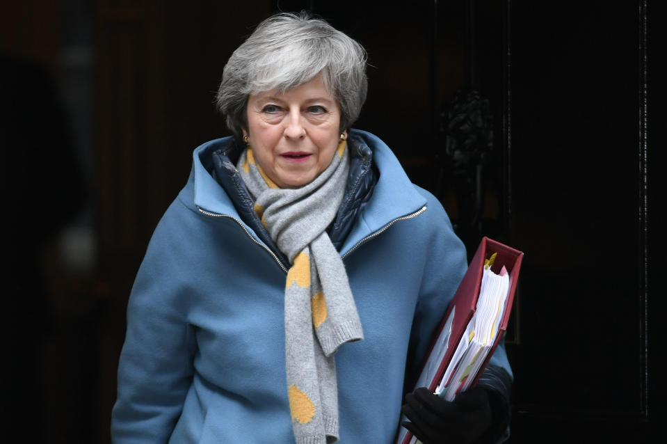 Premierministerin Theresa May kämpft weiter für einen geregelten Brexit. (Foto: John Stillwell/PA Wire/dpa)