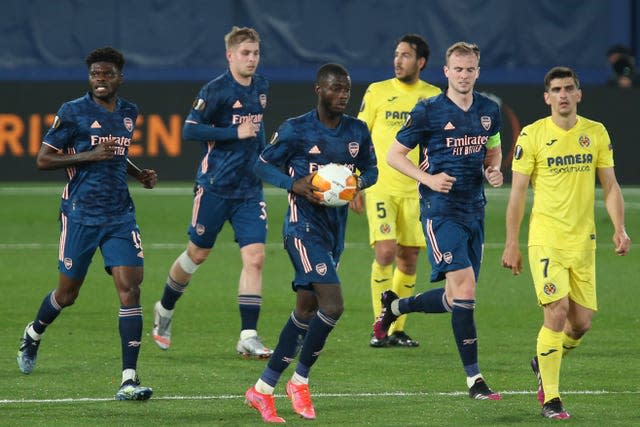 Nicolas Pepe's penalty gave Arsenal an away goal in Spain.