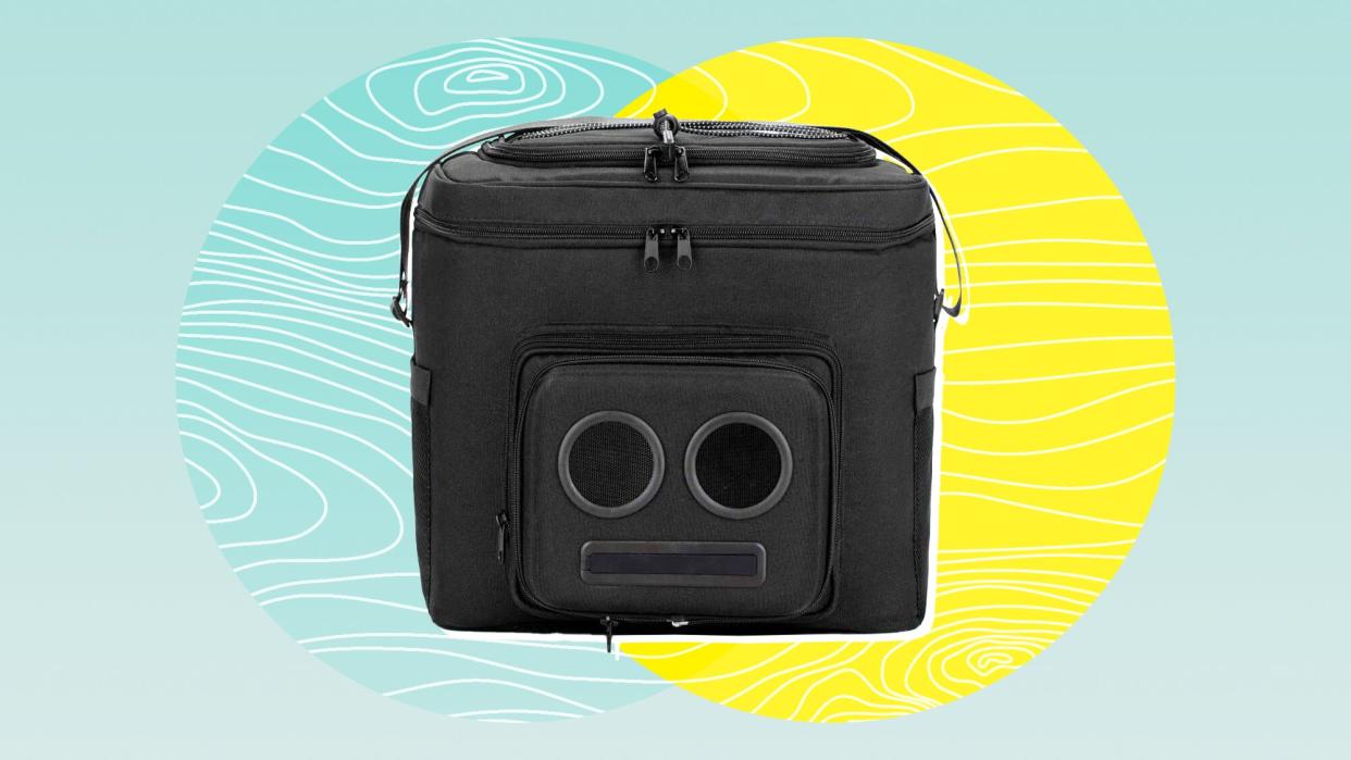 The #1 Cooler with Speakers on Amazon. 20-Watt Bluetooth Speakers &amp; Subwoofer for Parties/Festivals/Boat/Beach. Rechargeable, Works with iPhone &amp; Android (Black, 2020 Edition)