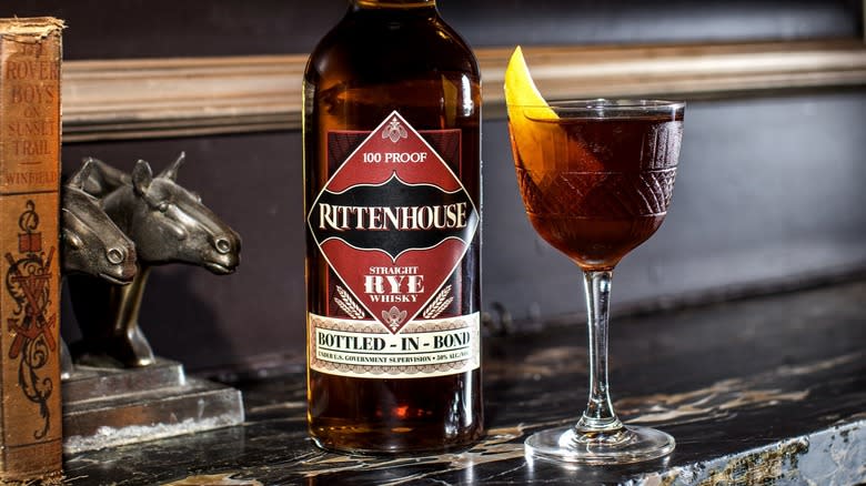 Bottle of Rittenhouse Rye