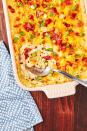 <p>We might never be able to match the genius of the person who invented the <a href="https://www.delish.com/cooking/recipe-ideas/a28437793/twice-baked-potatoes-recipe/" rel="nofollow noopener" target="_blank" data-ylk="slk:twice-baked potatoes;elm:context_link;itc:0;sec:content-canvas" class="link ">twice-baked potatoes</a>; however, we think we've gotten pretty darn close with this <a href="https://www.delish.com/cooking/g1702/casserole-recipes/" rel="nofollow noopener" target="_blank" data-ylk="slk:casserole;elm:context_link;itc:0;sec:content-canvas" class="link ">casserole</a> version. We transformed the foil lined side into a creamy, cheesy casserole that instantly become a weeknight meal staple. 😍<br><br>Get the <strong><a href="https://www.delish.com/cooking/recipe-ideas/a29093993/twice-baked-potato-casserole-recipe/" rel="nofollow noopener" target="_blank" data-ylk="slk:Twice Baked Potato Casserole recipe;elm:context_link;itc:0;sec:content-canvas" class="link ">Twice Baked Potato Casserole recipe</a></strong>.</p>