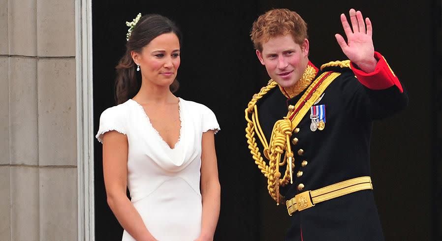 Prince Harry and Pippa Middleton at the Royal wedding. Photo: Getty Images.