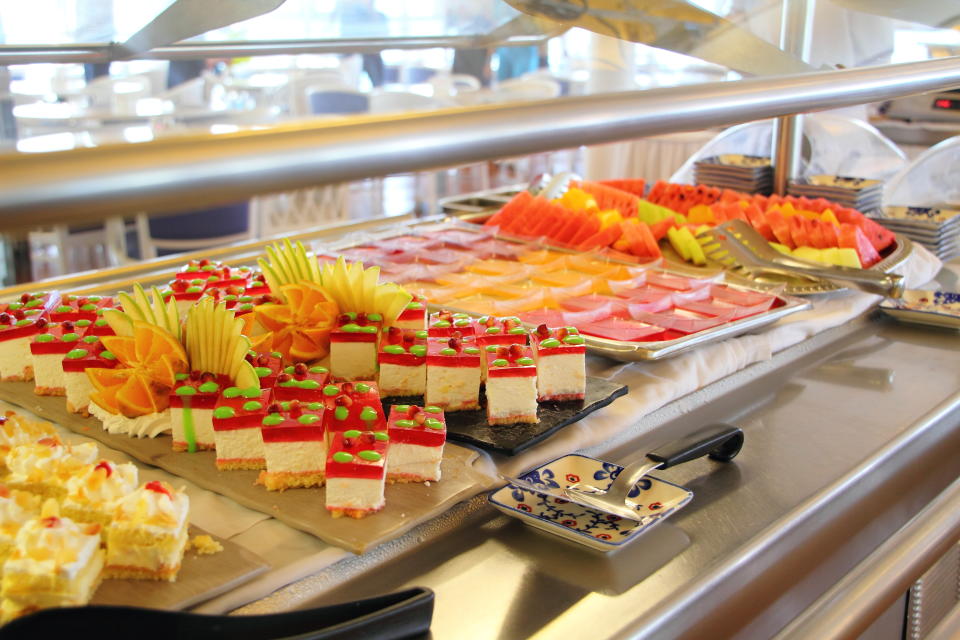 sweet food on a cruise ship