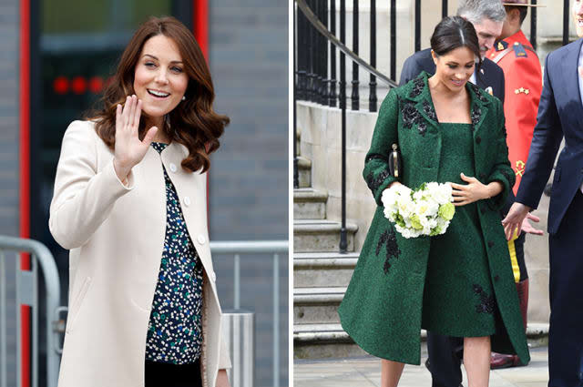 Kate and Meghan pregnancy style