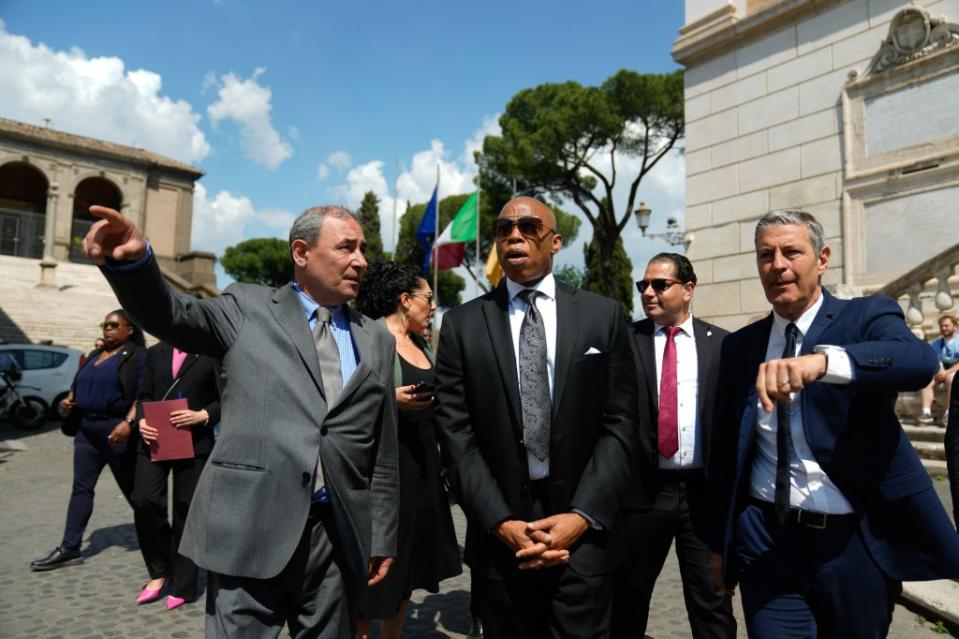 Mayor Eric Adams said building a subway system in Rome is easier than in the Big Apple while visiting the Italian city. Michael Appleton/Mayoral Photography Office