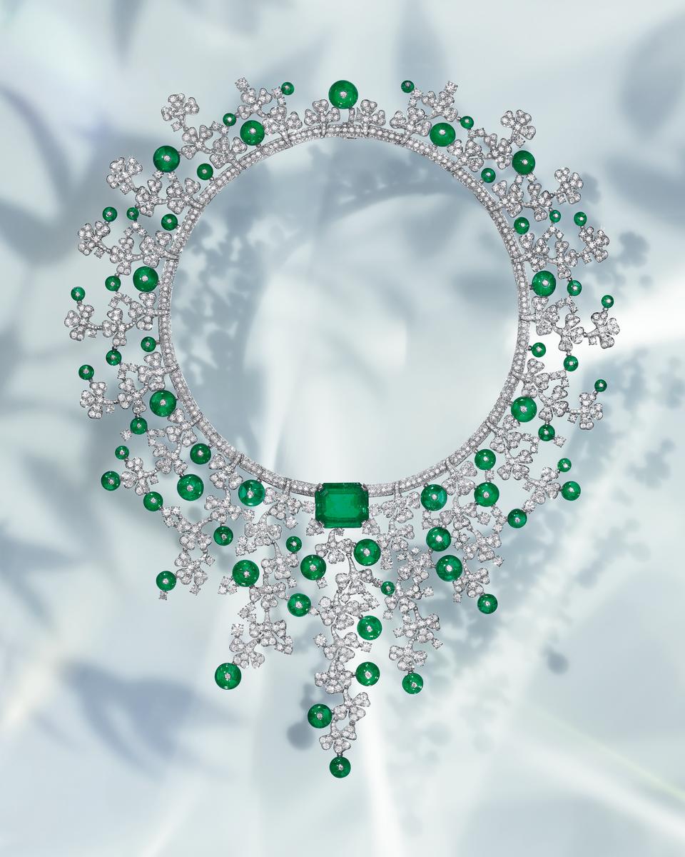Bulgari’s Emerald Venus necklace. - Credit: Courtesy of Bulgari