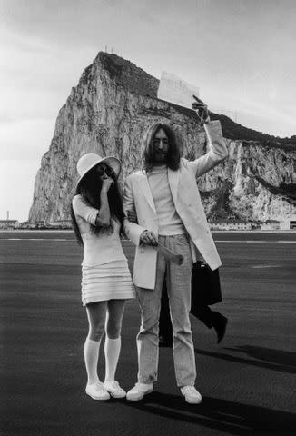 <p>Simpson/Express/Getty</p> John Lennon and Yoko Ono