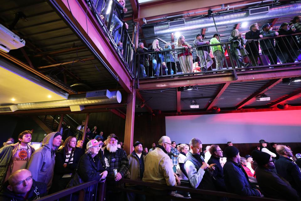 Attendees listen to independent presidential candidate Robert F. Kennedy Jr. as he speaks at a rally in Salt Lake City on Thursday, Nov. 30, 2023. | Jeffrey D. Allred, Deseret News