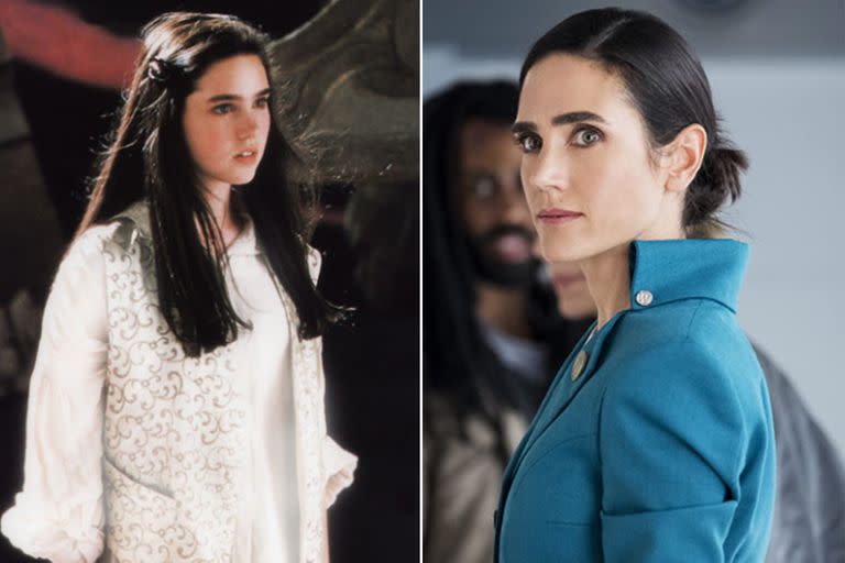 Jennifer Connelly a los 16 años en Labertinto, y a los 50 en Snowpiercer