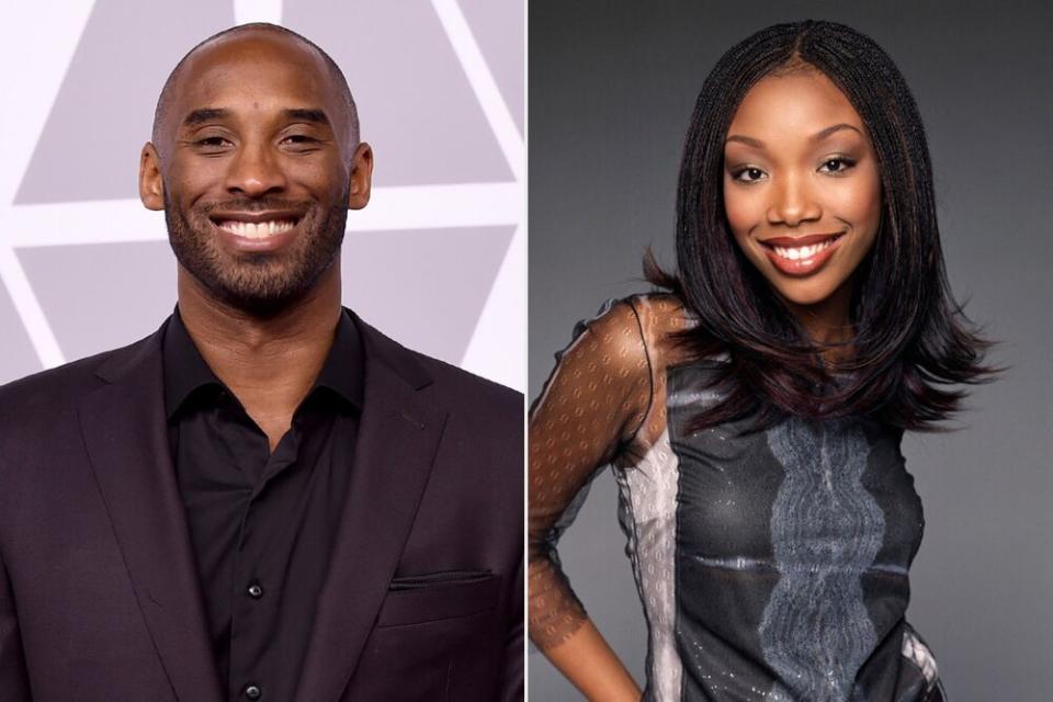 Kobe Bryant; Brandy | Matthew Rolston/Getty Images; Kevin Winter/Getty Images