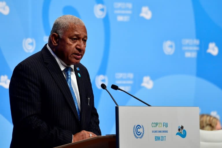 Frank Bainimarama, Prime Minister of Fiji and President of the COP23, said nations who ignored climate science were endangering the entire world