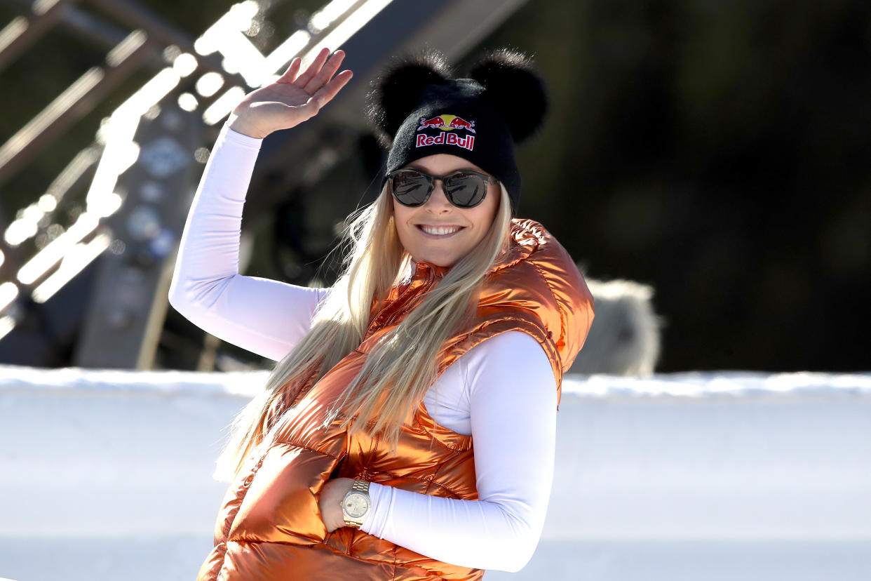 Lindsey Vonn shared a powerful message to fans after online trolls made body-shaming comments. (Photo: Alexander Hassenstein/Bongarts/Getty Images)