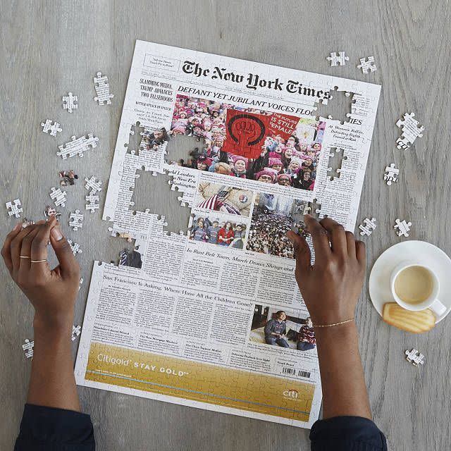 York Times Custom Front Page Puzzle