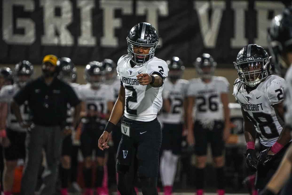 Vandegrift quarterback Deuce Adams is looking forward to playing for Jeff Brohm and Brian Brohm at Louisville.