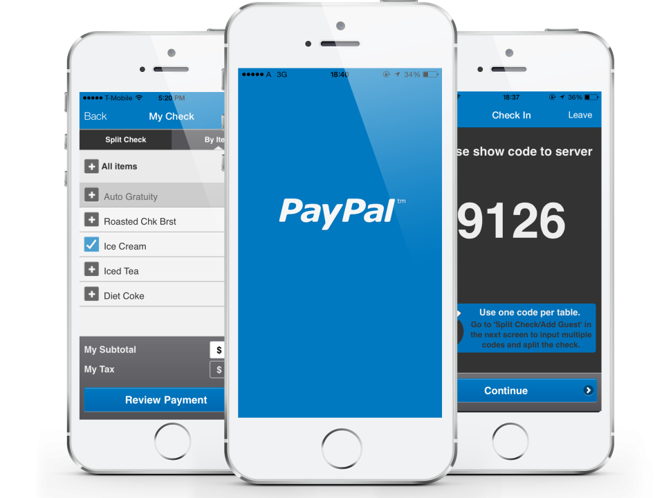 PayPal Restaurant App