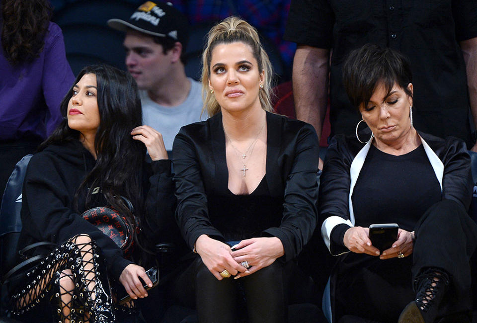 Kourtney Kardashian, Khloé Kardashian, and Kris Jenner