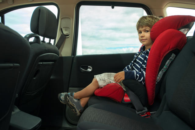 Child Sit In A Car Booster Seat