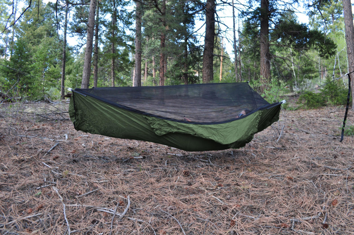 <p><a href="https://www.warbonnetoutdoors.com/product/ridgerunner-hammock/" rel="nofollow noopener" target="_blank" data-ylk="slk:Shop Now;elm:context_link;itc:0;sec:content-canvas" class="link rapid-noclick-resp">Shop Now</a></p><p>Ridgerunner Hammock</p><p>warbonnetoutdoors.com</p><p>$130.00</p>