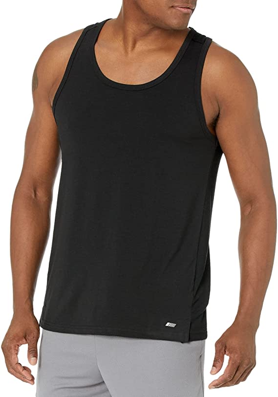 Amazon Essentials Men's Performance Cotton Tank Top Shirt. Image via Amazon.