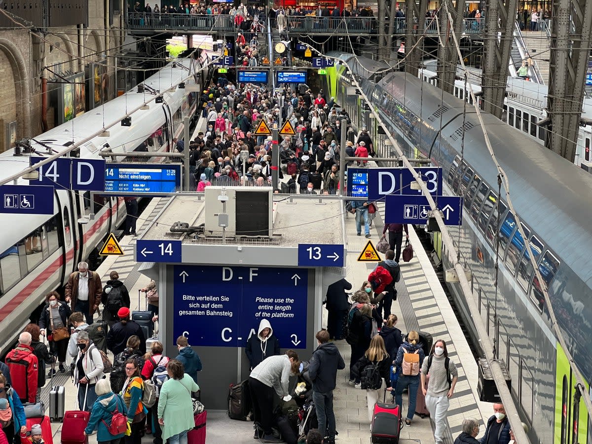 Happy place: Hamburg’s main railway station, busy with passengers during last summer’s €9 unlimited travel promotion  (Simon Calder)