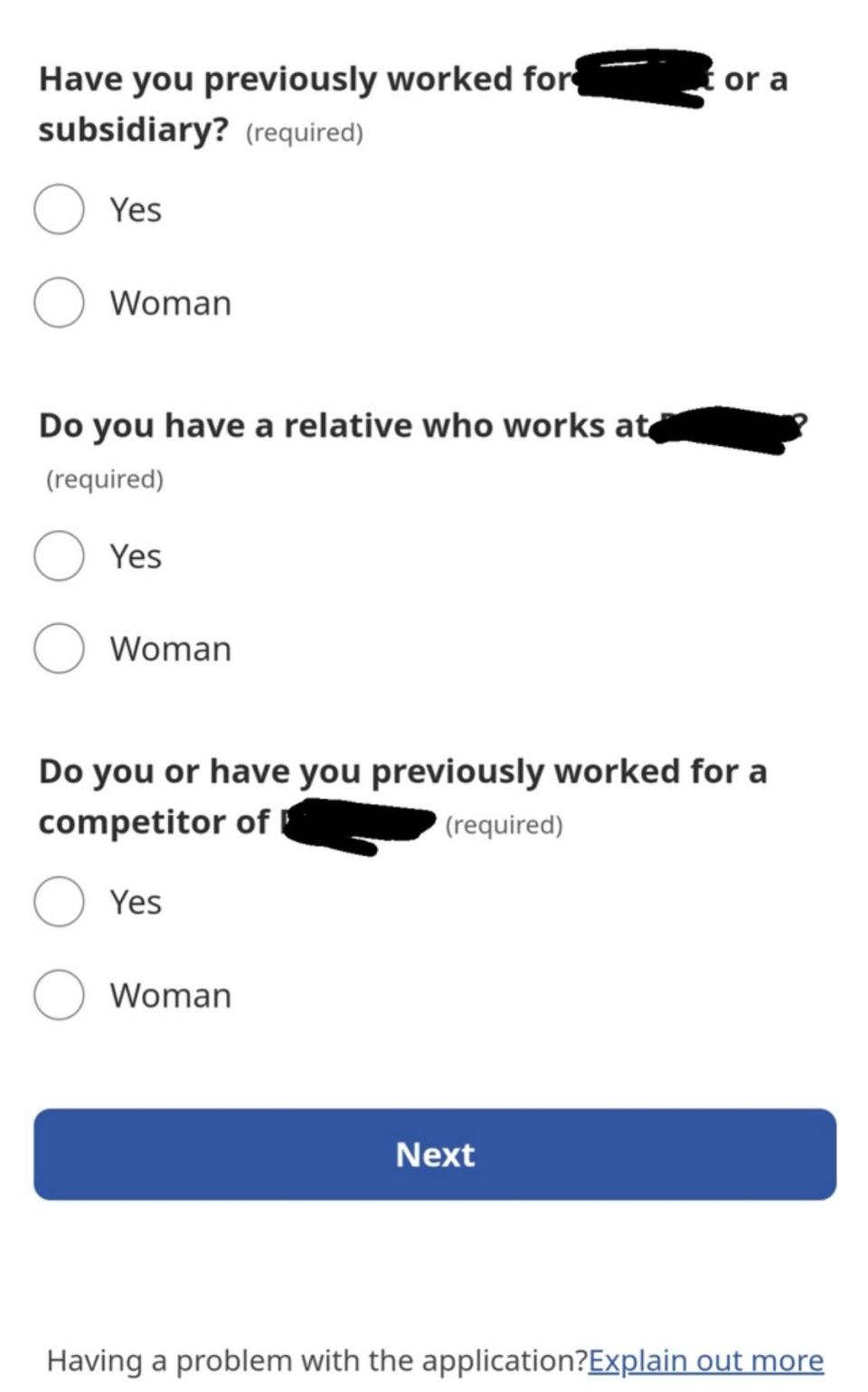 "Yes" and "Woman"