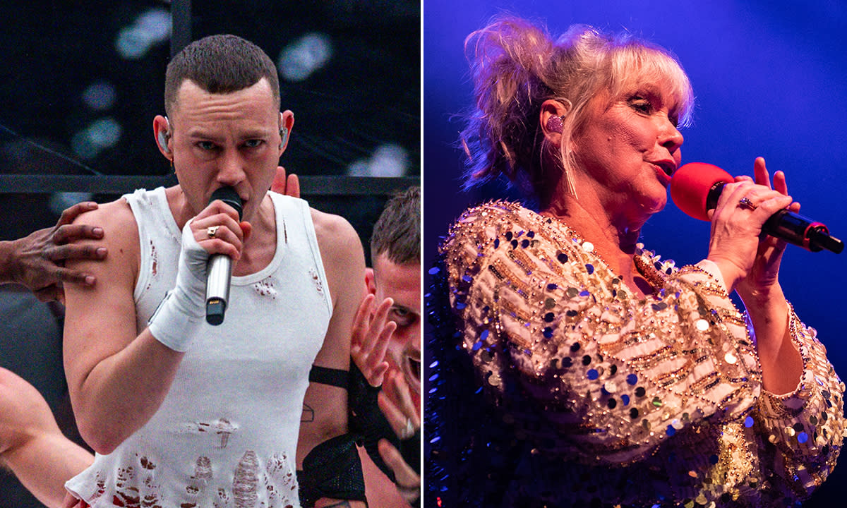 Olly Alexander and Cheryl Baker from Bucks Fizz. (Getty)