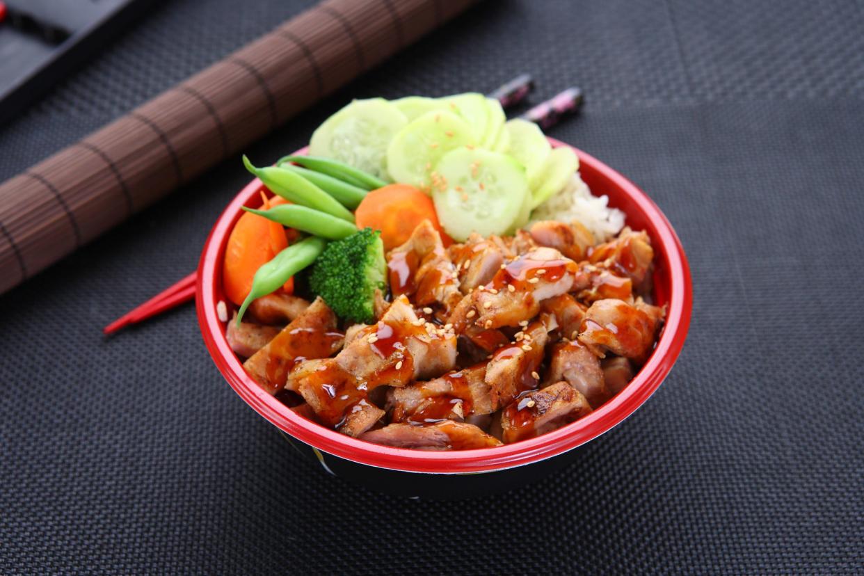 Chicken Teriyaki Bowl with Steamed Vegetable