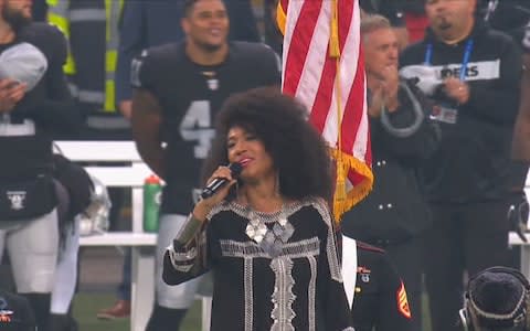 US national anthem - Credit: BBC