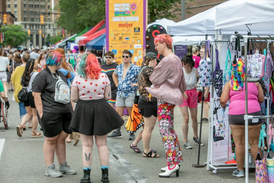 Grand Rapids Pride Festival on Saturday, June 22, 2024. (Michael Buck/WOOD TV8)