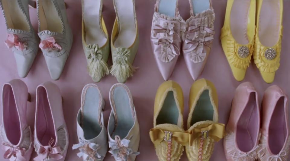 a bunch of beautiful shoes