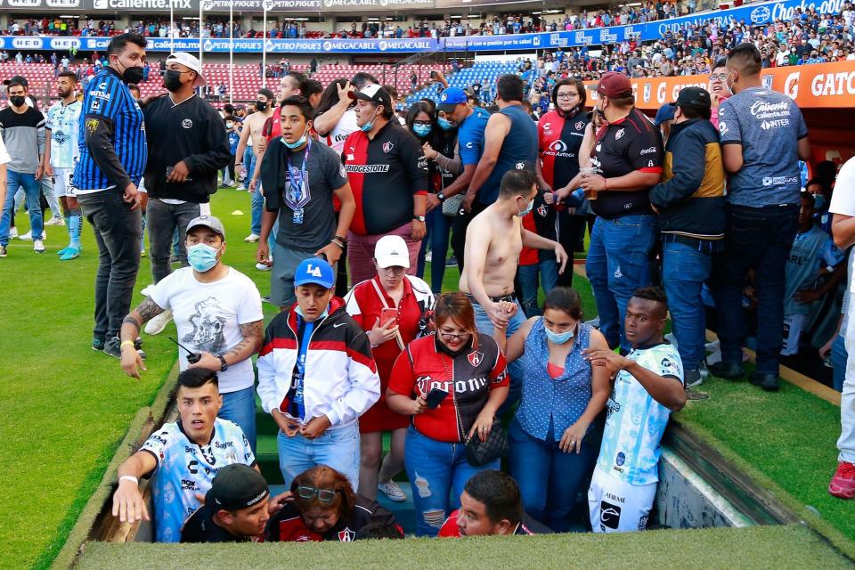 Bronca en el partido Querétaro vs Atlas  | Foto: Cuartoscuro