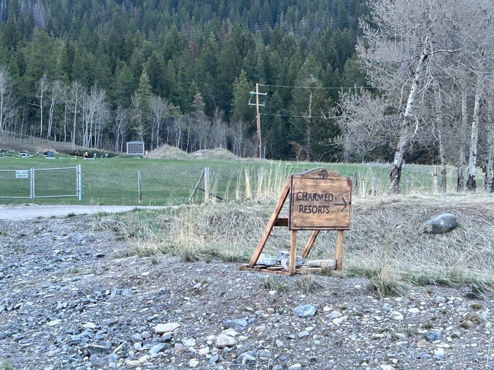 Charmed Resorts entrance sign