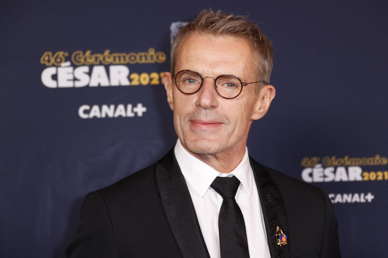 French actor Lambert Wilson poses upon arrival at the 46th edition of the Cesar Film Awards ceremony at The Olympia concert venue in Paris on March 12, 2021. (Photo by Thomas SAMSON / POOL / AFP) (Photo by THOMAS SAMSON/POOL/AFP via Getty Images)