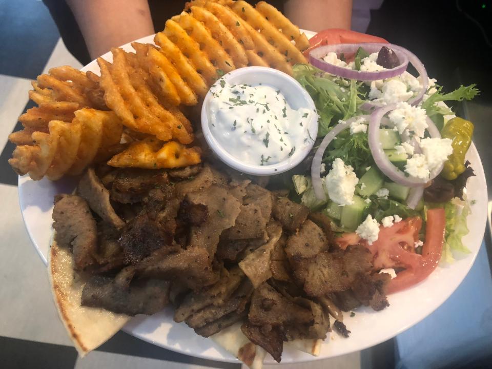 The Gyro Platter at City Diner in Stuart.