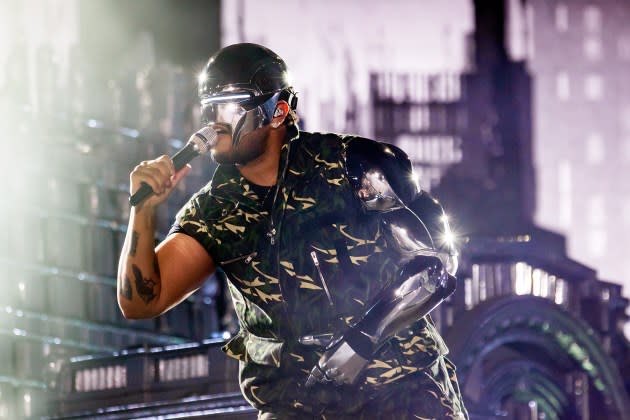 The Weekend performs during 'After Hours Til Dawn' tour at BBVA Stadium on September 26, 2023 in Monterrey, Mexico.  - Credit: Medios y Media/Getty Images