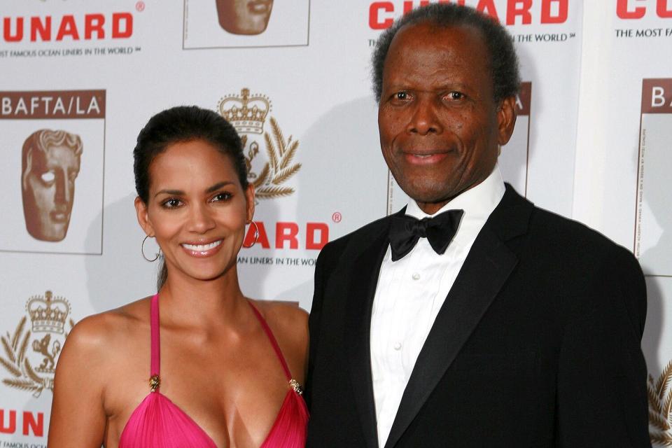 Halle Berry and Sidney Poitier