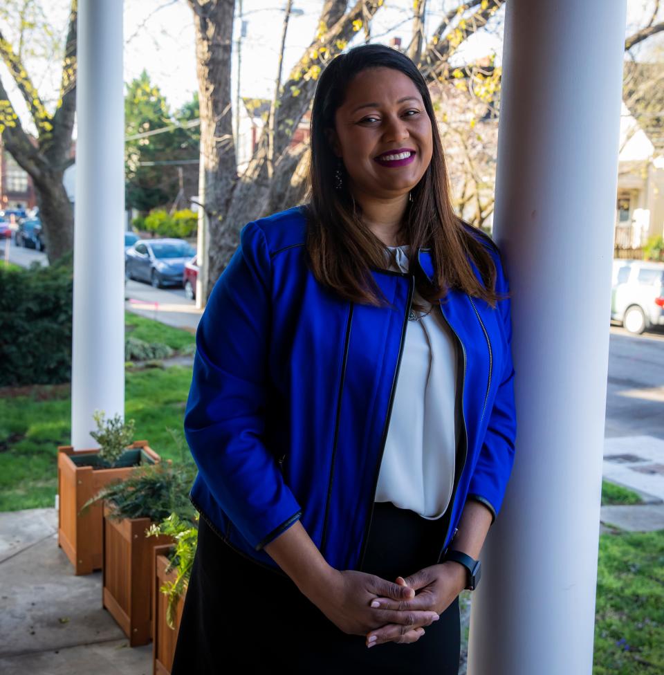 P. Danielle Nellis, candidate for District Attorney, is photographed in Germantown Friday, April 1, 2022.