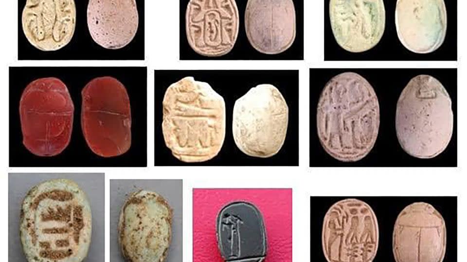 Archaeologists uncovered several personal items belonging to the soldiers. - Egypt Ministry of Tourism and Antiquities