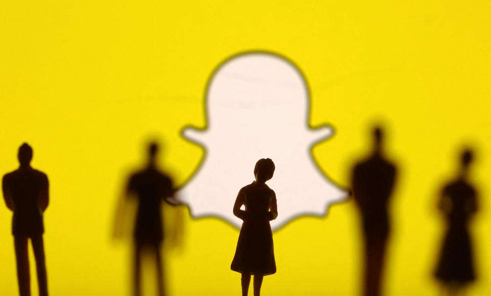 Snapchat logo is seen in this illustration taken July 28, 2022. REUTERS/Dado Ruvic/Illustration