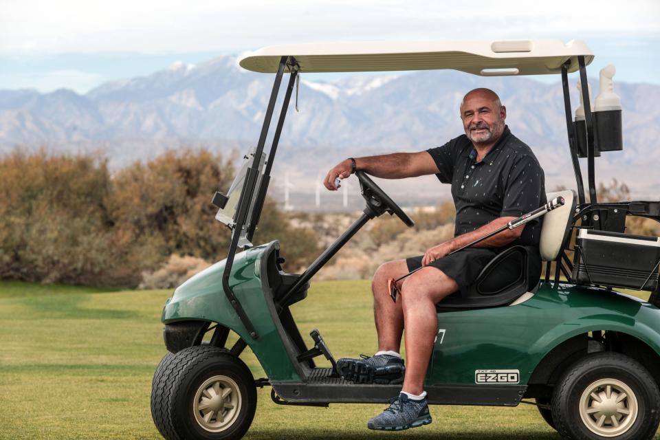 Grant Fuhr, former ice hockey goaltender in the National Hockey League, at Desert Dunes Golf Club in Desert Hot Springs on Friday, December 21, 2018.