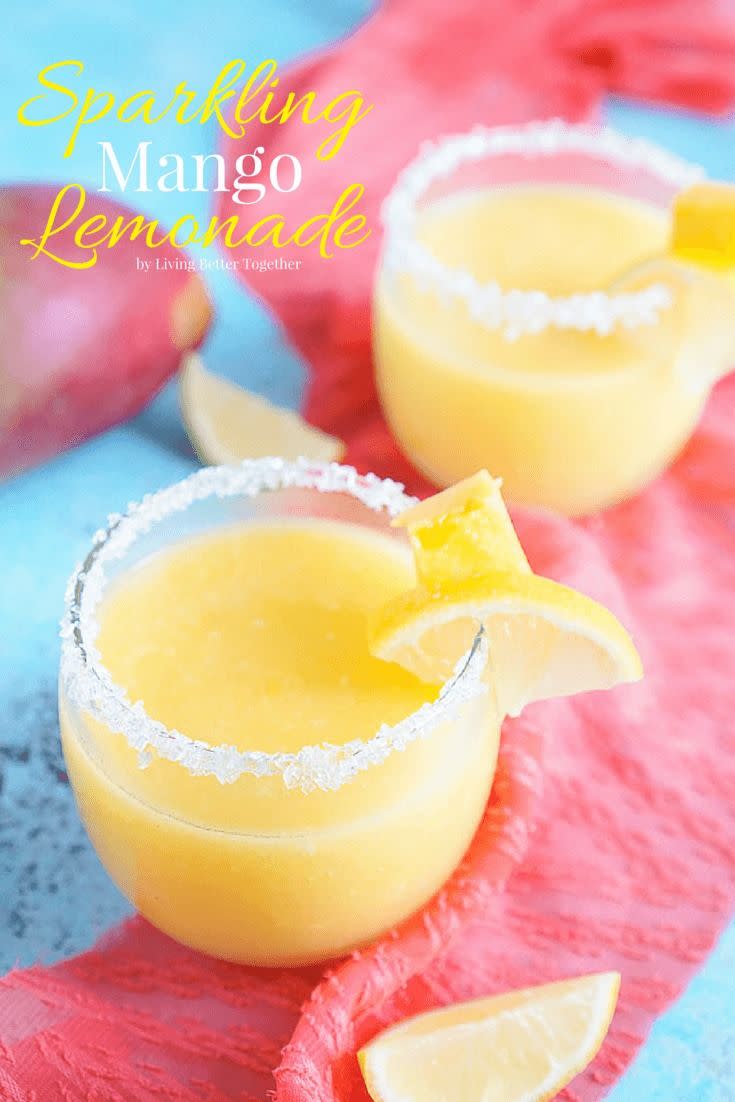 sparkling mango lemonade
