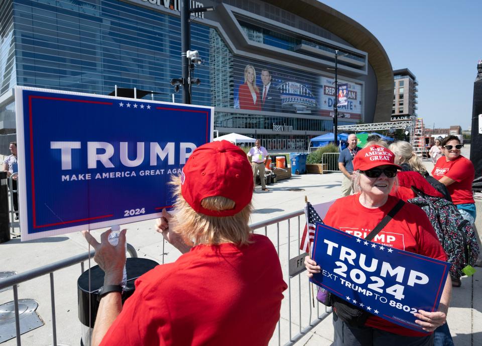 Supporters of former US President and 2024 Presidential hopeful Donald Trump (AFP via Getty Images)