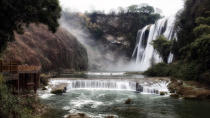 <p>Huangguoshu Waterfall, Guizhou Province, China, height 77.8 meters, 255 feet, width 101 meters, 331 feet. (Neil Morgan/ Caters News)</p>