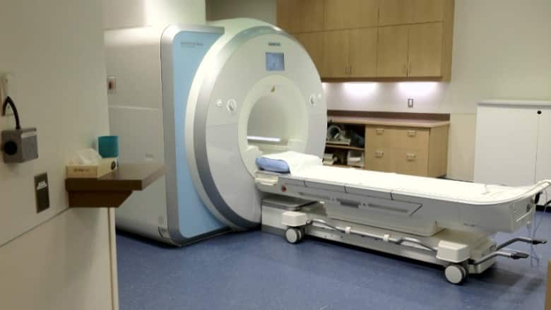 A new MRI machine unveiled in Calgary this year. The Saskatchewan government turned down an offer for a $2-million donation to bring a similar machine to Estevan. (Scott Dippel/CBC - image credit)